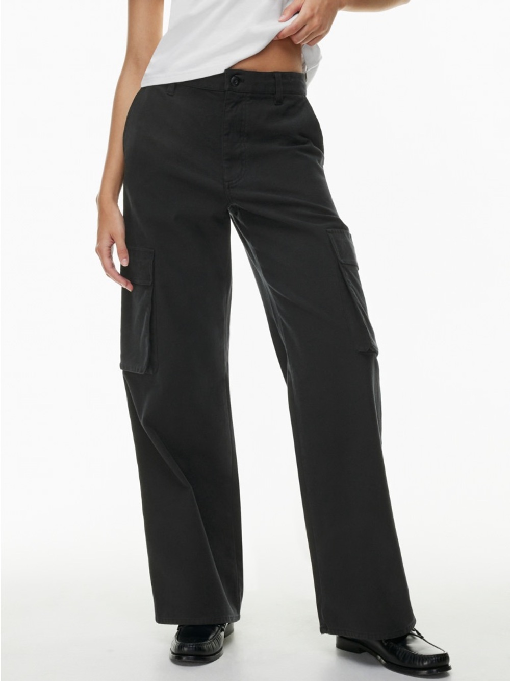 Aritzia Tna New Highway Cargo Pant‎ Black Womens Size 8